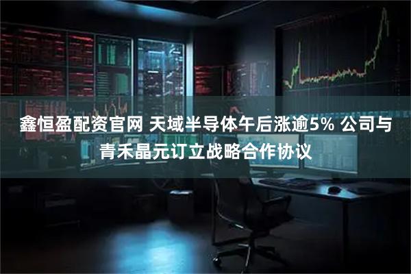 鑫恒盈配资官网 天域半导体午后涨逾5% 公司与青禾晶元订立战略合作协议